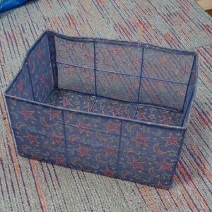 Blue Star and Moon Storage Basket